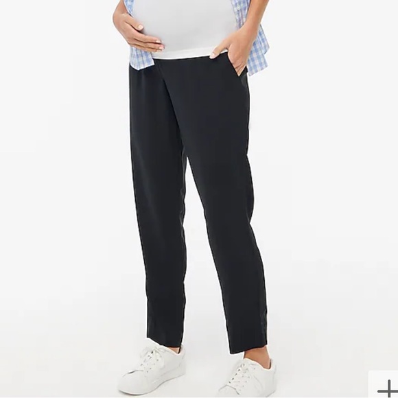 Lot of 2 pairs - J.Crew LIKE NEW black and blue maternity pants - Picture 2 of 11